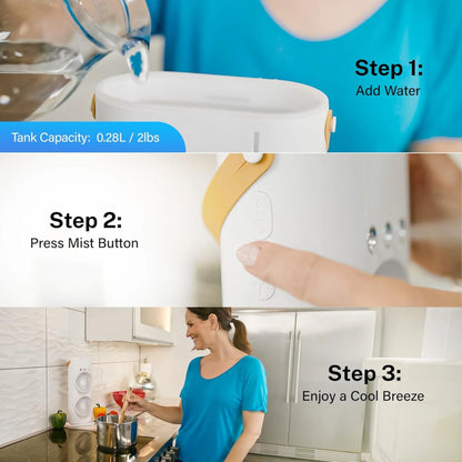 Double-Ended Spray Water Mist Fan