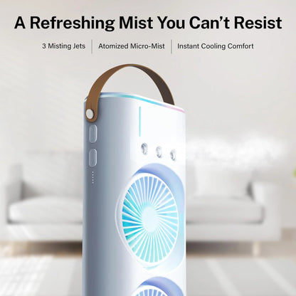 Double-Ended Spray Water Mist Fan