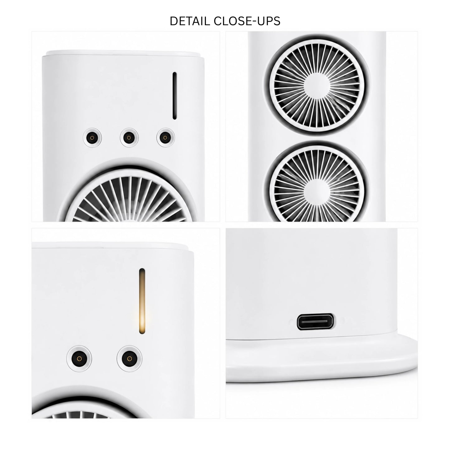 Double-Ended Spray Water Mist Fan